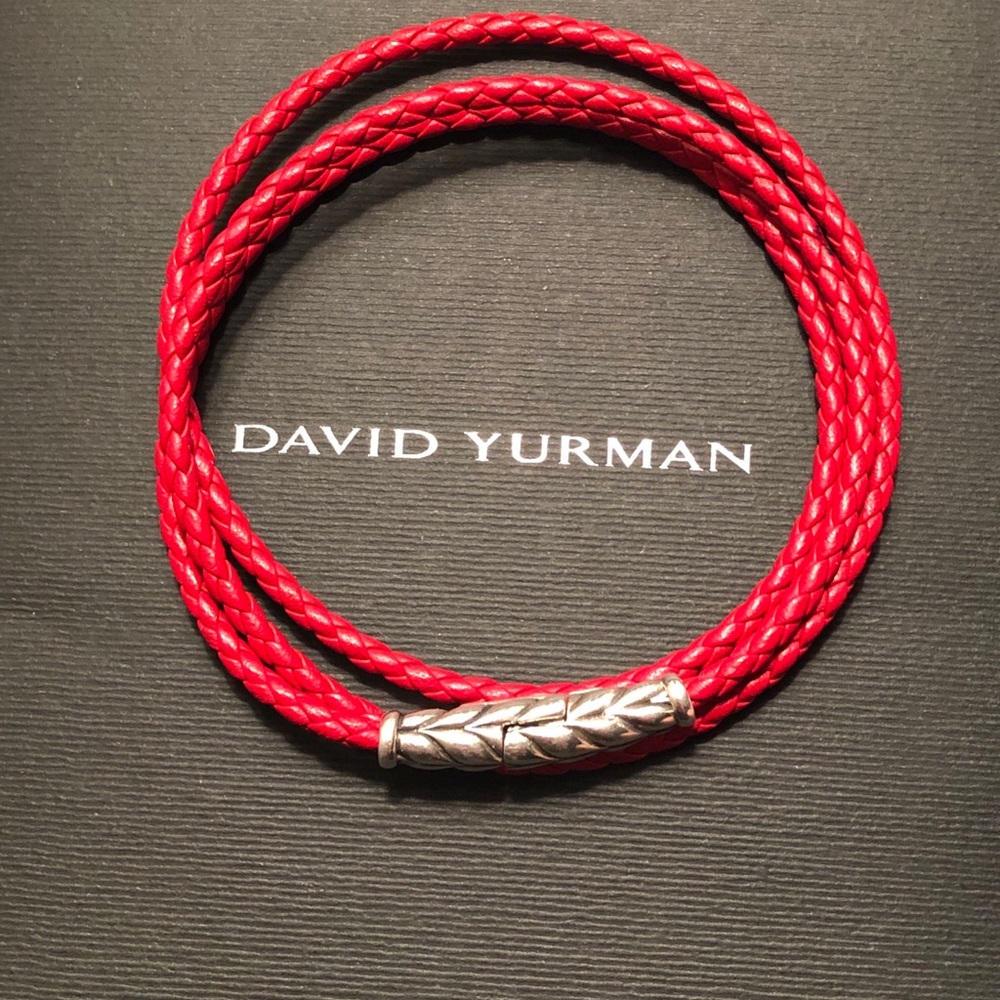 David Yurman triple wrap chevron bracelet